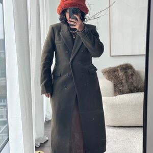 Zara Long Double-Breasted Coat